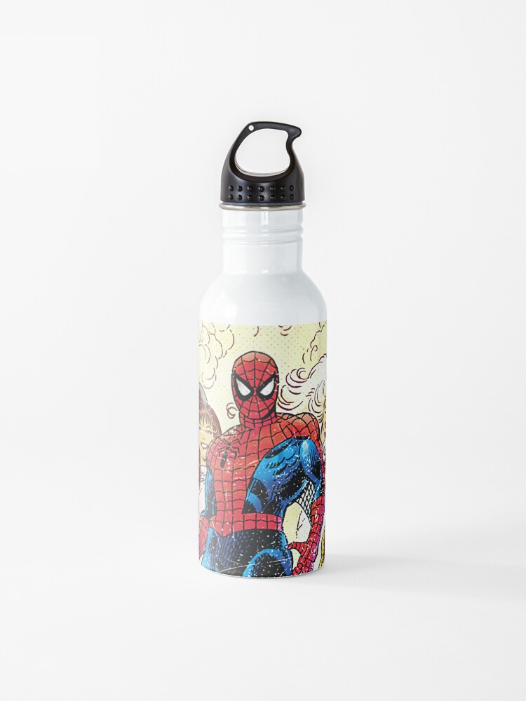 Marvel Comics Spiderman Iron Man Water Bottle Amazing School Gym Yoga Bottles 