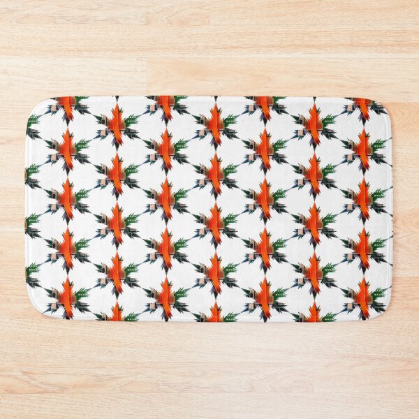 Item preview, Xmas Techie Snowflakes Star Green - Orange by Iritof designed and sold by iritof.