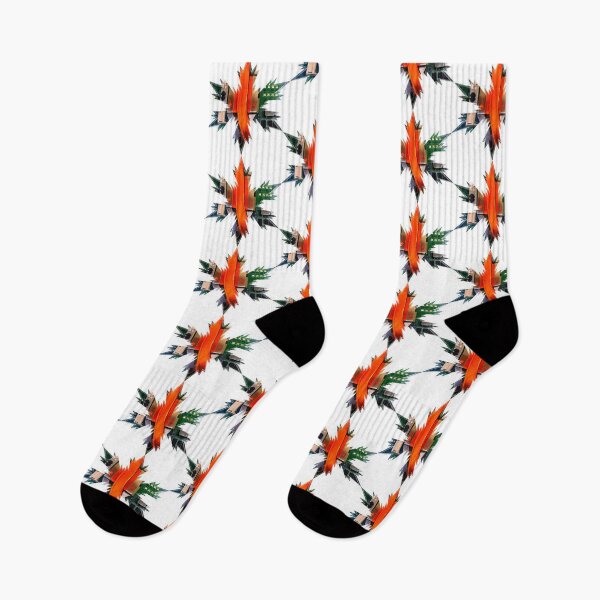 Item preview, Xmas Techie Snowflakes Star Green - Orange by Iritof designed and sold by iritof.