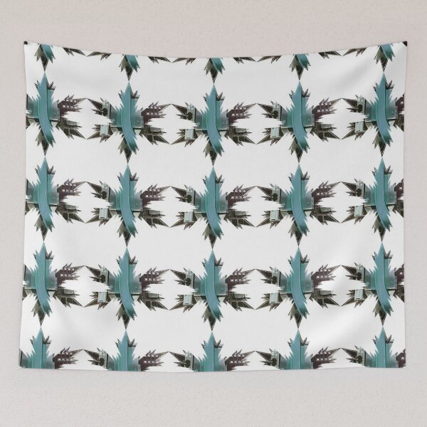 Item preview,  Xmas Techie Snowflakes Star Teal -Metal by Iritof designed and sold by iritof.