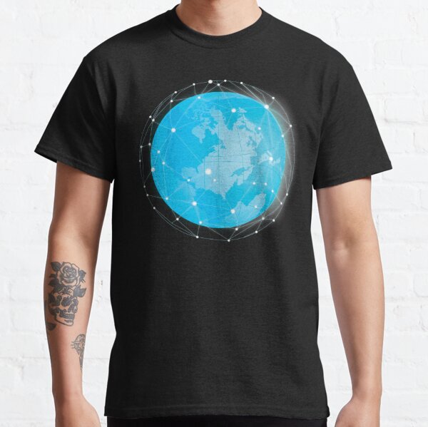 Earth Satellites (Black) Classic T-Shirt
