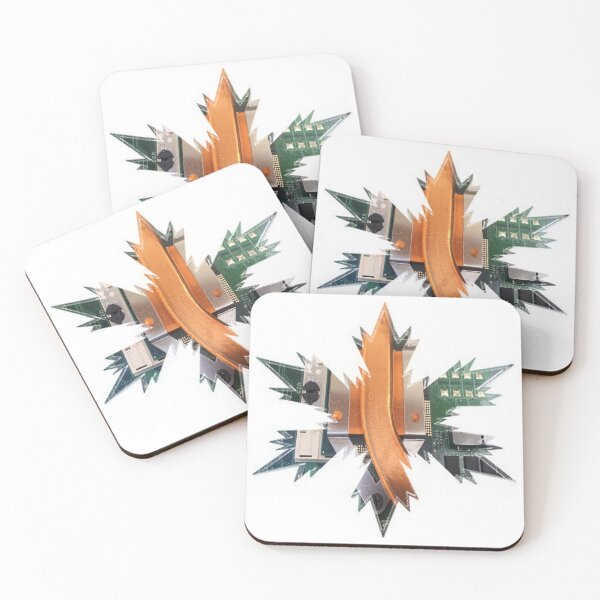 Item preview, Xmas Techie Snowflakes Star Copper-Metal by Iritof designed and sold by iritof.