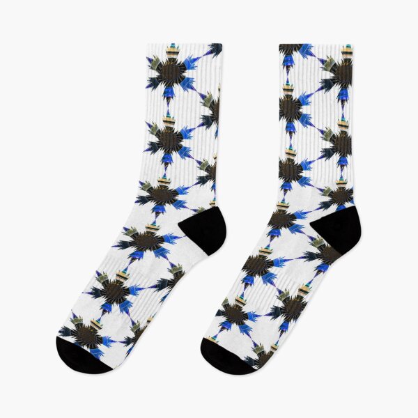 Item preview, Xmas Techie Snowflakes Star Navy-Royal Blue by Iritof designed and sold by iritof.