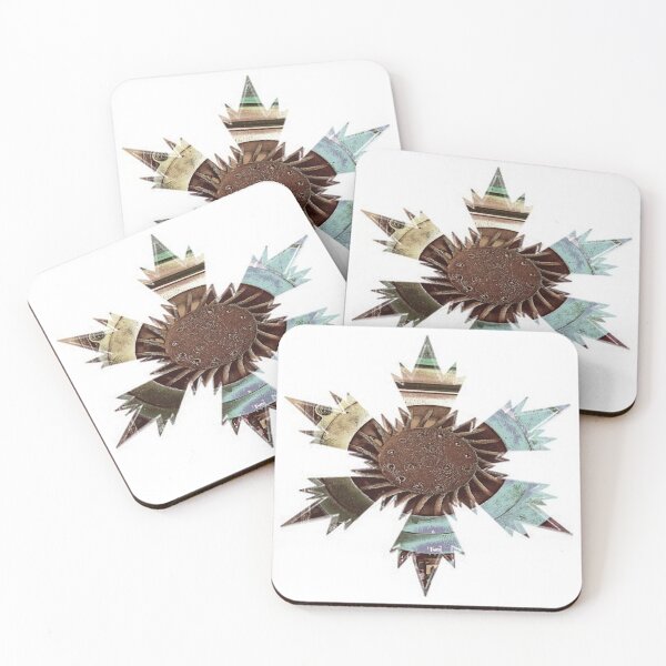 Item preview, Xmas Techie Snowflakes Star Marrón-Menta de Iritof designed and sold by iritof.