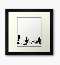 Lucky Luke closing credits scene Framed Print