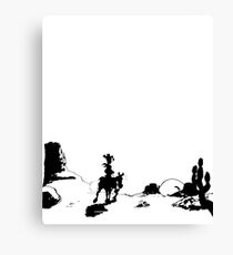Lucky Luke closing credits scene Canvas Print