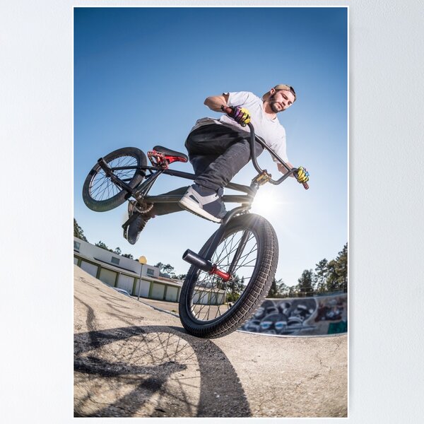 BMX Bike Stunt Poster for Sale by homydesign Redbubble