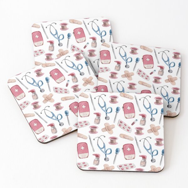 Item preview, Medical Items Watercolor designed and sold by AlysaWithArt.