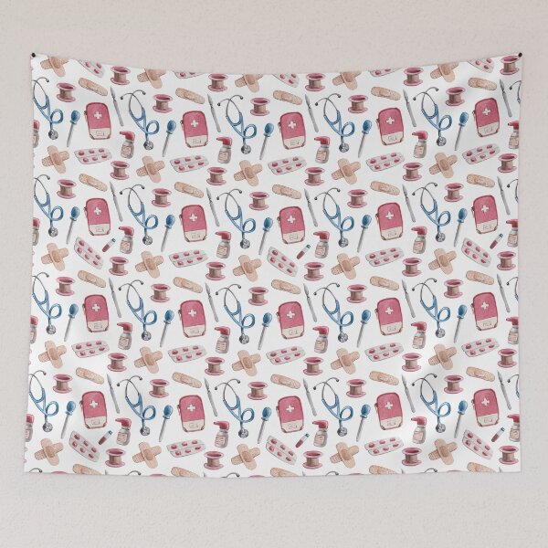 Item preview, Medical Items Watercolor designed and sold by AlysaWithArt.