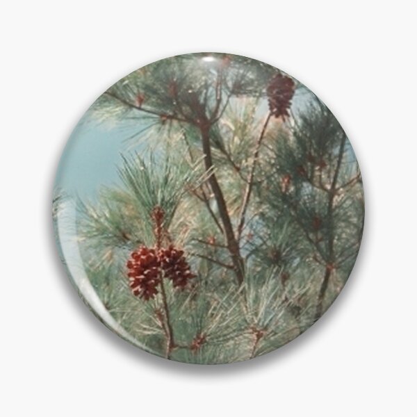 Item preview, Eastern White Pine Tree with Pine Cones Soft Winter Tones designed and sold by JariHawk.