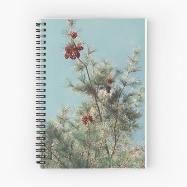 Item preview, Eastern White Pine Tree with Pine Cones Soft Winter Tones designed and sold by JariHawk.
