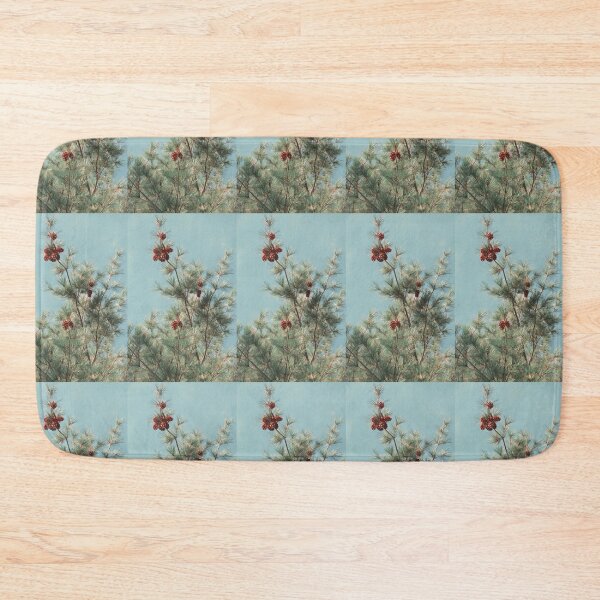 Item preview, Eastern White Pine Tree with Pine Cones Soft Winter Tones designed and sold by JariHawk.