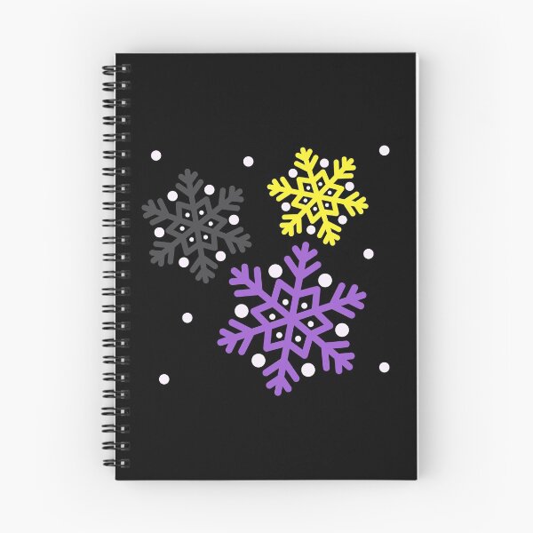 Item preview, Winter Snowflakes Nonbinary Flag Emblem. Nonbinary Pride designed and sold by Subtle Pride Shop.