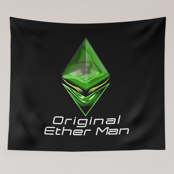 Item preview, OEM - Original Ether Man Green Colored Head With Positronic Brain & Lime-green Eyes White Text designed and sold by Spirit-World.