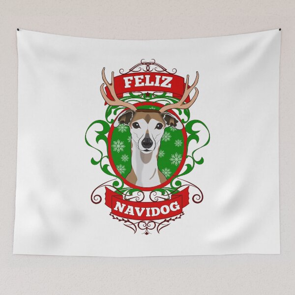 Item preview, Christmas Feliz Navidog Puppy Reindeer Antlers designed and sold by Rongway76.
