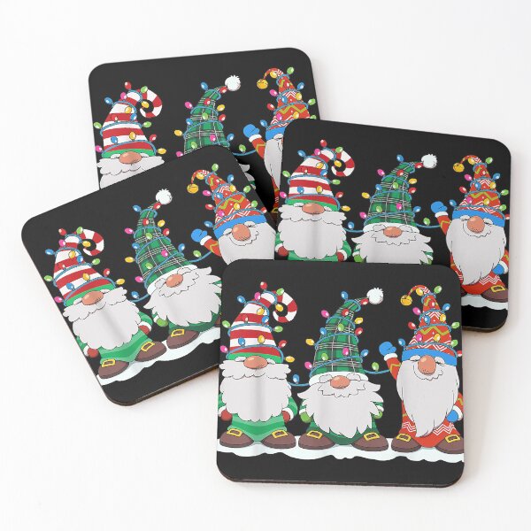 Item preview, Three Gnomes With Hats Funny Gnome Christmas Tree Lights designed and sold by JoelleKey.