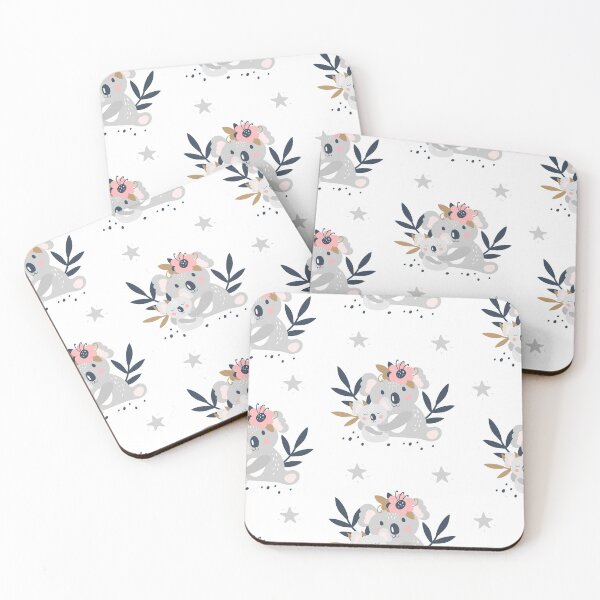 Item preview, Koala Mom And Baby Floral designed and sold by JaskolArt.