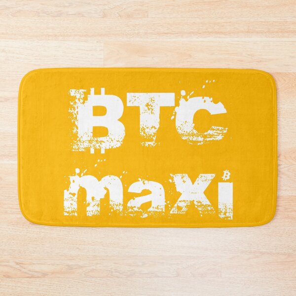 Item preview, Bitcoin Maxi Grunge White designed and sold by StepupDesign.