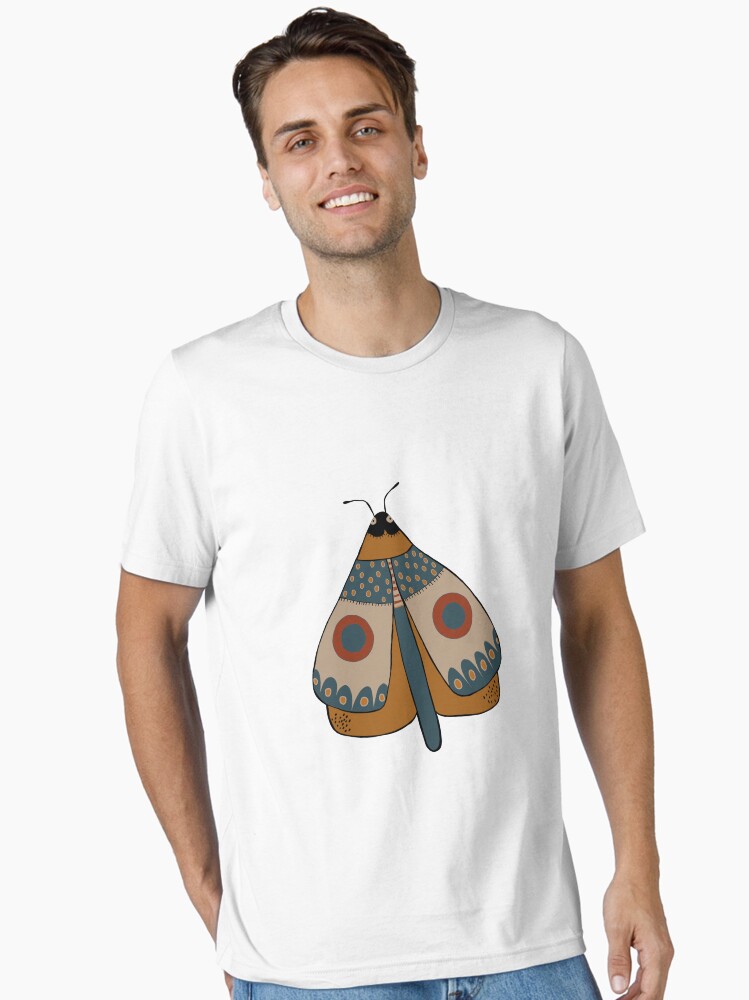 Thumbnail 1 of 7, Essential T-Shirt, colorful moth digital drawing designed and sold by Florcitasart.