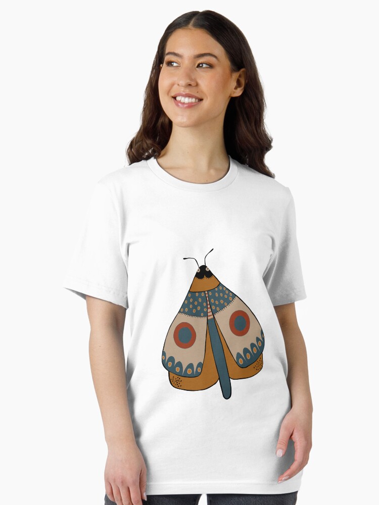 Thumbnail 2 of 7, Essential T-Shirt, colorful moth digital drawing designed and sold by Florcitasart.