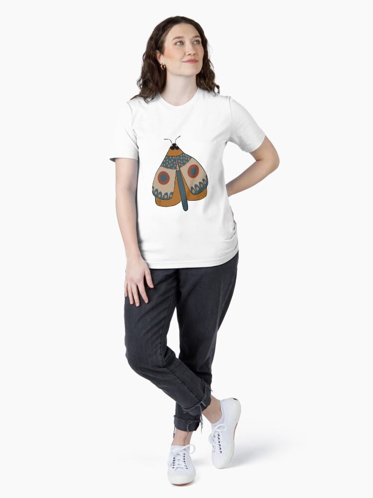 Thumbnail 4 of 7, Essential T-Shirt, colorful moth digital drawing designed and sold by Florcitasart.
