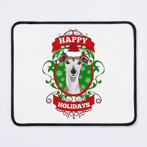 Item preview, Christmas Happy Holidays Puppy Santa Hat designed and sold by Rongway76.