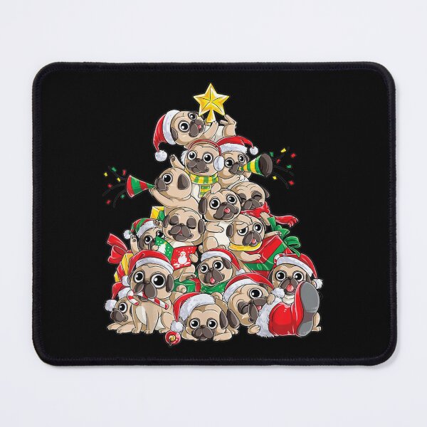 Item preview, Pug Christmas Tree Dog Santa Merry Pugmas designed and sold by RobertoGomis.