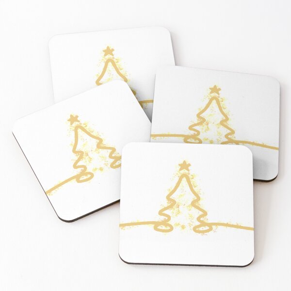 Item preview, Gold Sparkly Christmas Tree designed and sold by ArtbyLucy27.
