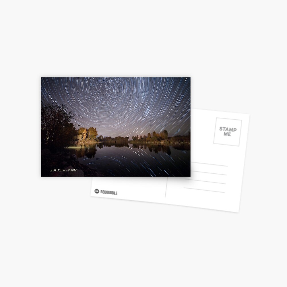 Startrails over Jackson Hole's Newest Park Postcard