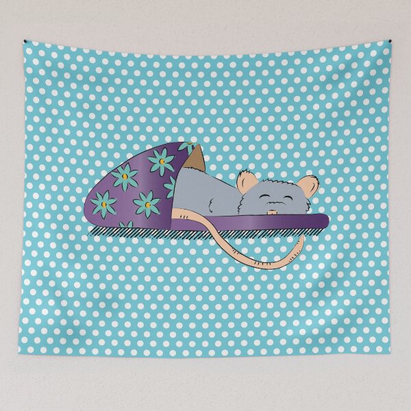 Item preview, Cute rat in a slipper designed and sold by FunnyChameleon.