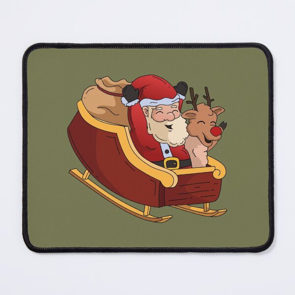 Artikelvorschau, santa claus in a sleigh with a reindeer entworfen und verkauft von AlyoshaE.