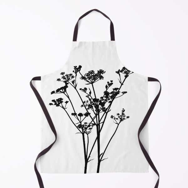 Item preview, Black And White Parsley Wildflower Minimalistic Graphic designed and sold by artsandsoul.