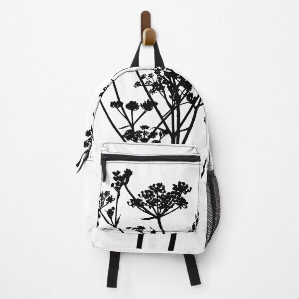 Item preview, Black And White Parsley Wildflower Minimalistic Graphic designed and sold by artsandsoul.