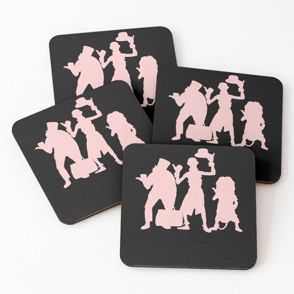 Item preview, Bands Hitchhiking Ghosts Silhouette Millennial Pink  Fan designed and sold by CarolChistianse.