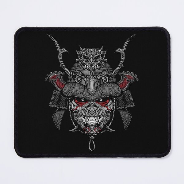 Item preview, Samurai with Helmet Grey and Red designed and sold by hockeng.