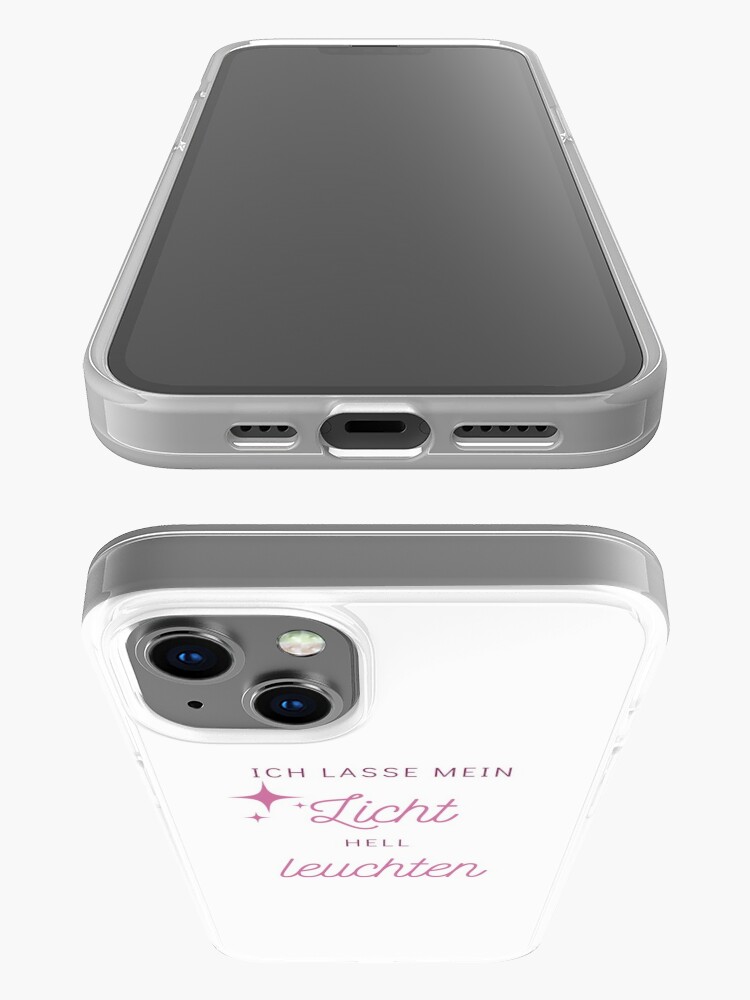 Alternative Ansicht von Ich lasse mein Licht hell leuchten - Seelenschimmer iPhone-Hülle