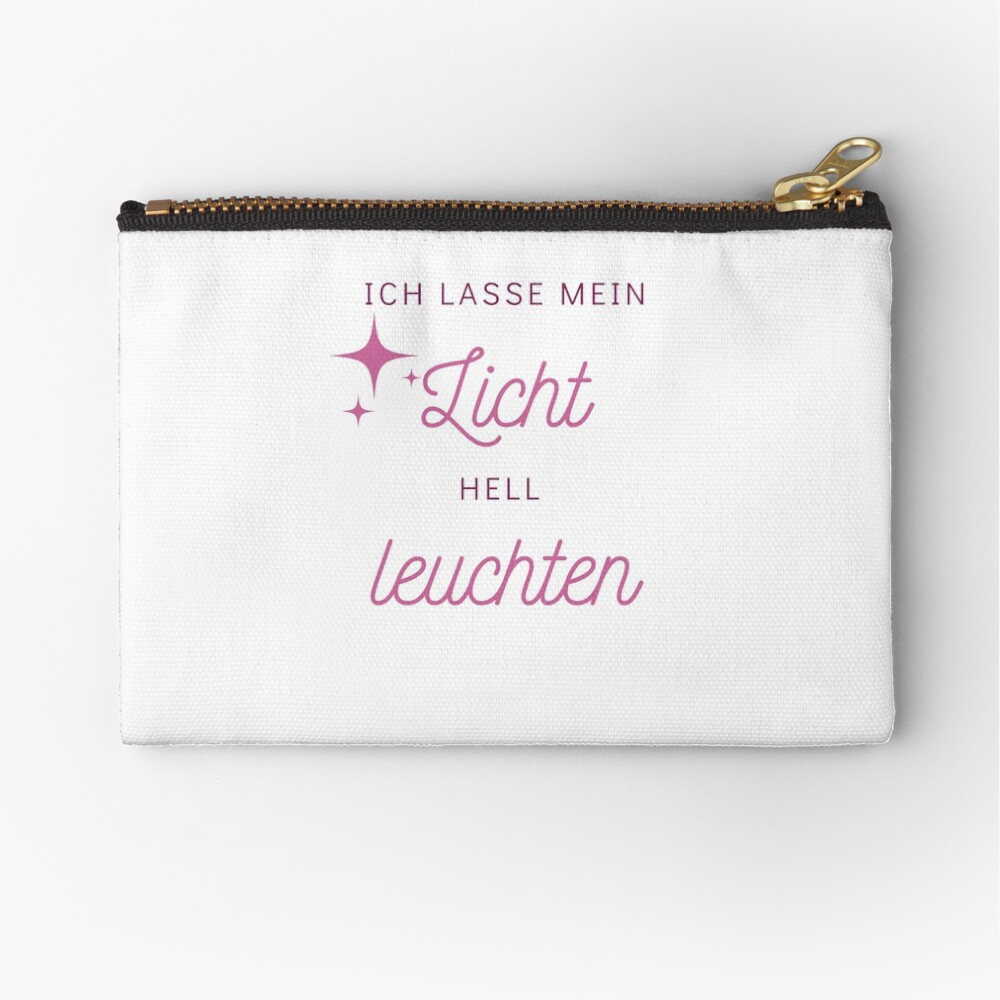 Ich lasse mein Licht hell leuchten - Seelenschimmer Täschchen