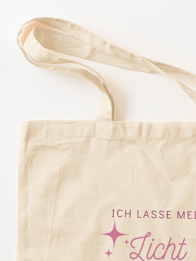 Alternative Ansicht von Ich lasse mein Licht hell leuchten - Seelenschimmer Stofftasche