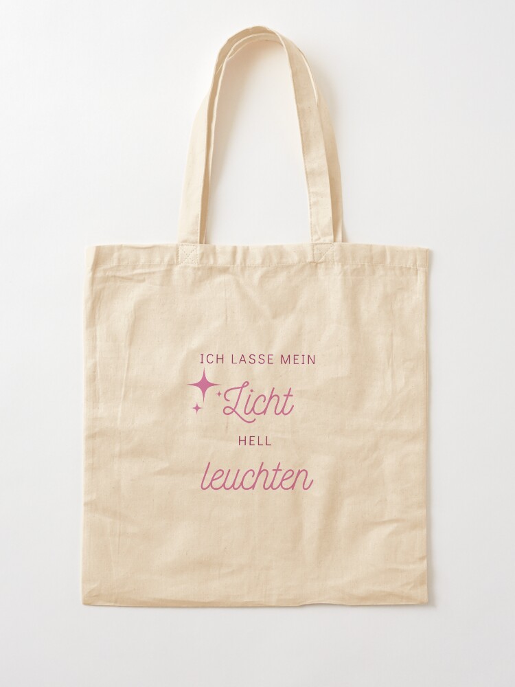 Alternative Ansicht von Ich lasse mein Licht hell leuchten - Seelenschimmer Stofftasche