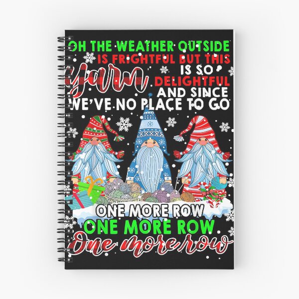 Item preview, Weather Frightful But This Yarn Delightful Xmas Gnomes Plaid designed and sold by JoelleKey.