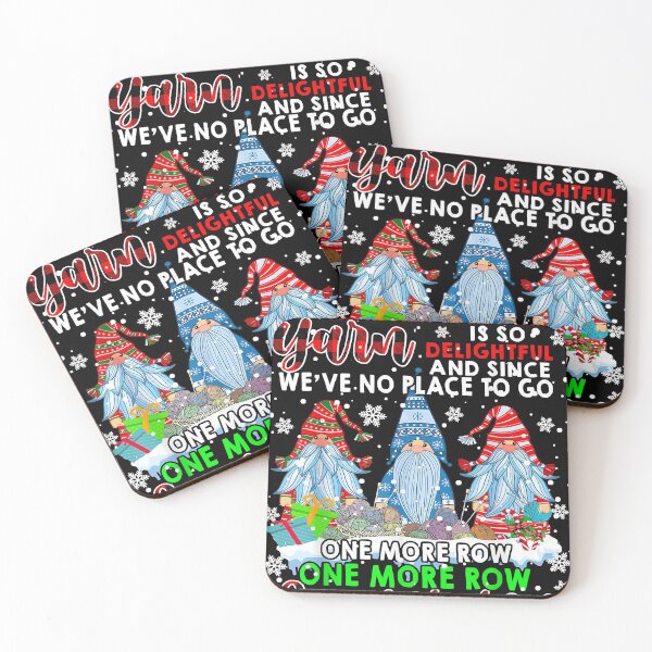 Item preview, Weather Frightful But This Yarn Delightful Xmas Gnomes Plaid designed and sold by JoelleKey.