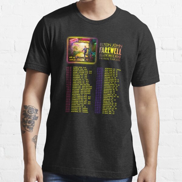 Elton John Farewell Tour 2022 Shirt Yellow Brick Road The Final Tour -  Happy Place for Music Lovers