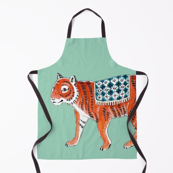 Item preview, Tiger teal designed and sold by HanKlaArt.