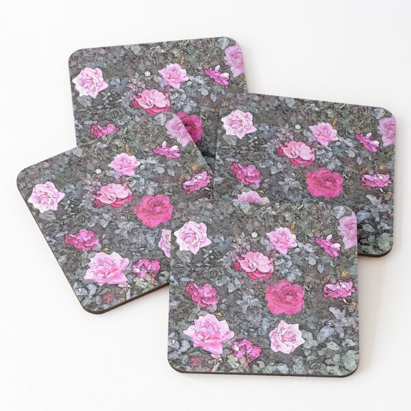 Item preview, Pink Roses Rosebush Shabby-Chic Flowers Painting designed and sold by Anna Lemos.