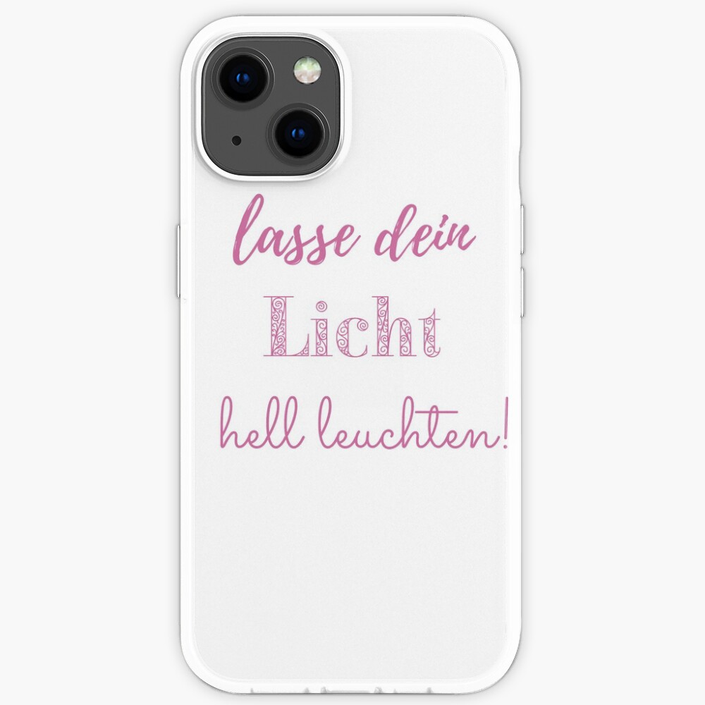 Lasse dein Licht hell leuchten - Seelenschimmer iPhone-Hülle