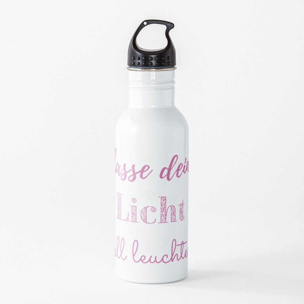 Lasse dein Licht hell leuchten - Seelenschimmer Trinkflasche