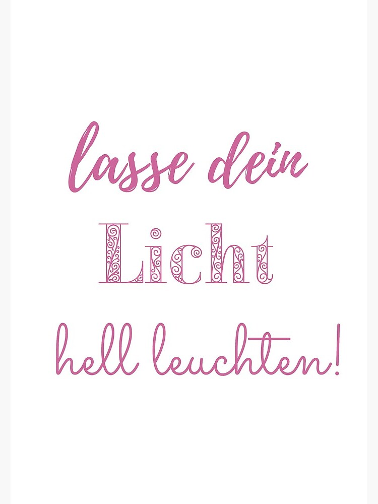 Lasse dein Licht hell leuchten - Seelenschimmer von Seelenschimmer
