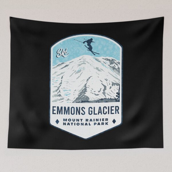 Item preview, Ski Emmons Glacier Mount Rainier National Park designed and sold by JordanHolmes.