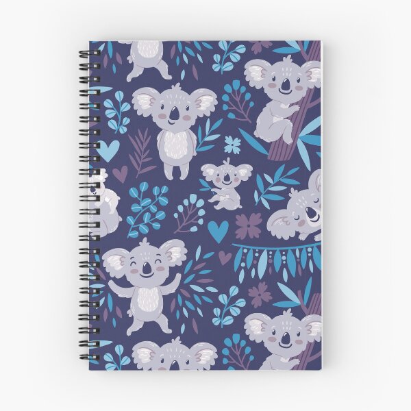 Item preview, Cute Koala Family On Dark Purple Background  designed and sold by ConcorStore.
