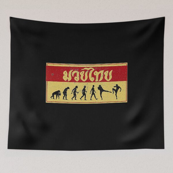 Item preview, Muay Thai Fighter Funny Evolution MMA Gift  designed and sold by MuayThain8jx8x.
